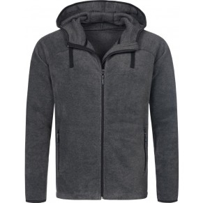 Herren Kapuzen Fleecejacke