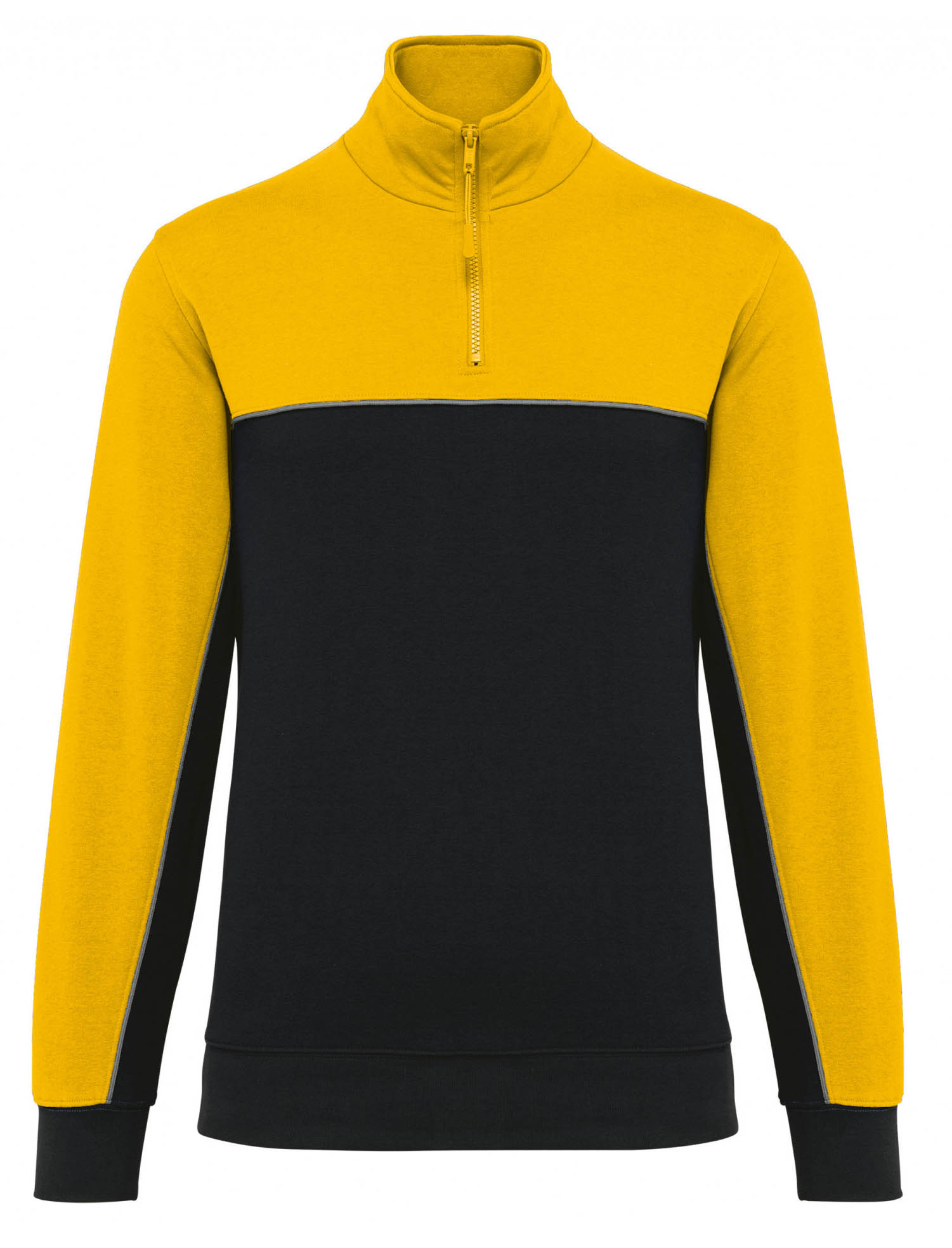 Felpa unisex ecosostenibile con collo con zip