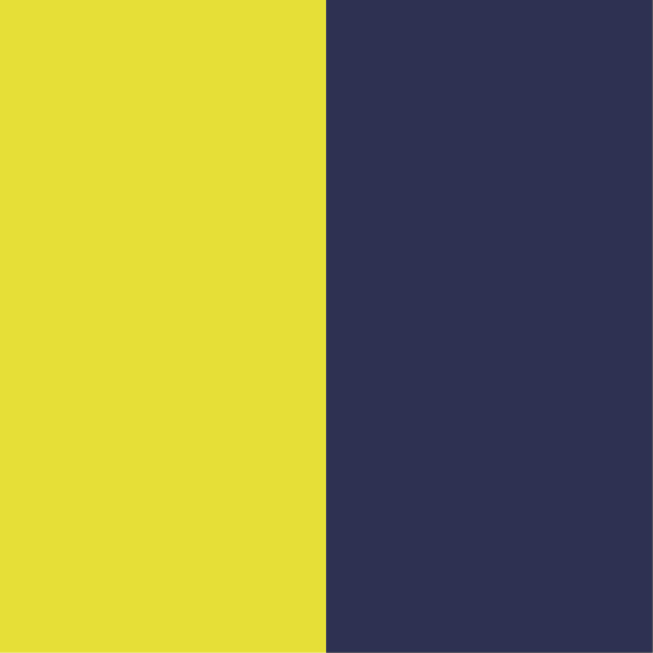 Attenzione giallo-blu scuro