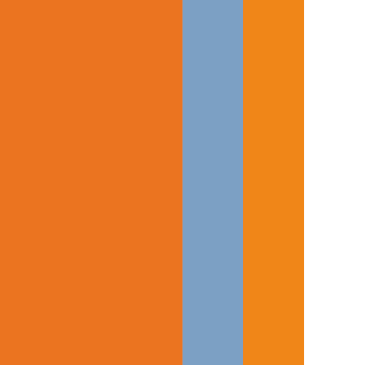 dunkelorange/blau-orange-weiß
