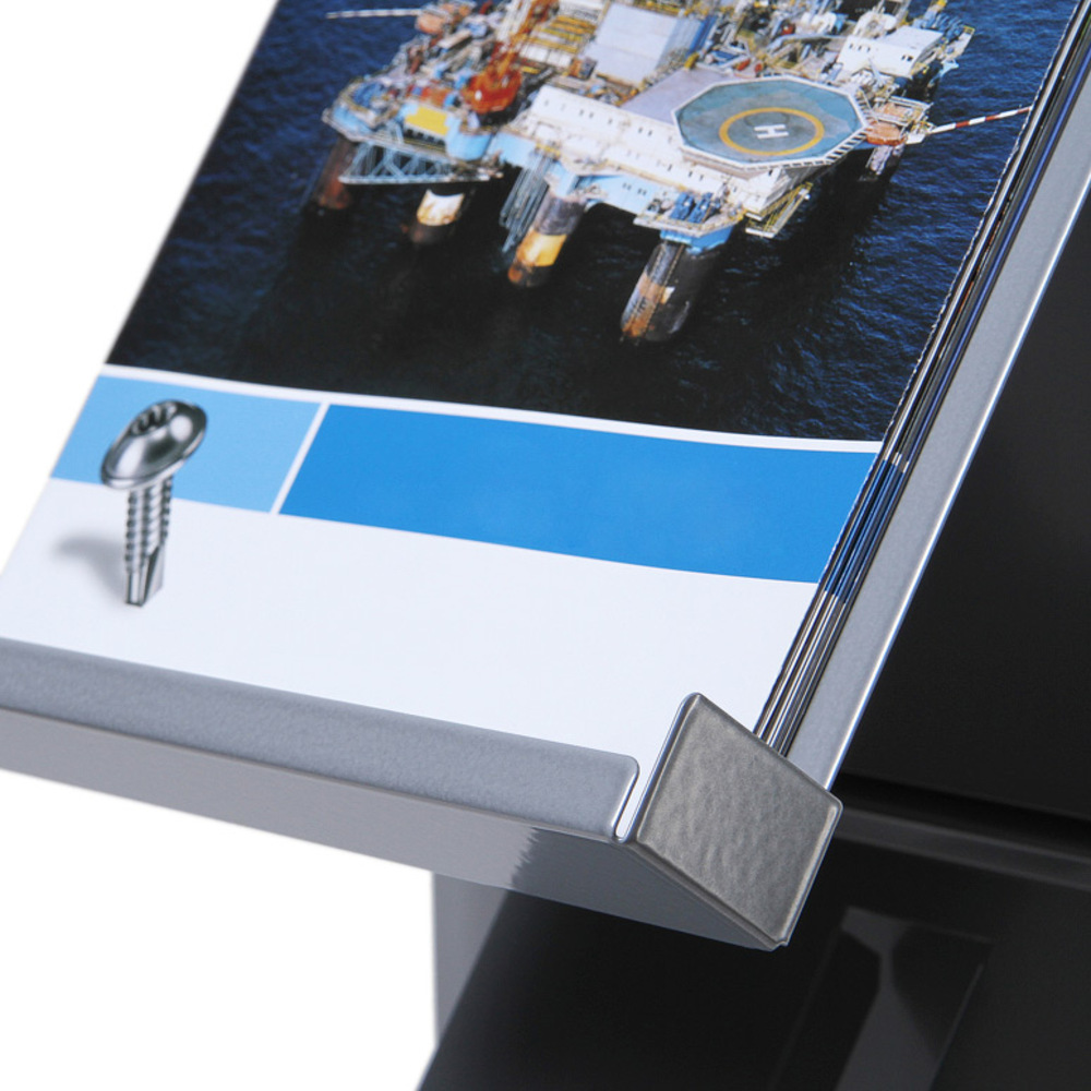 Design Brochure Stand with Shelves