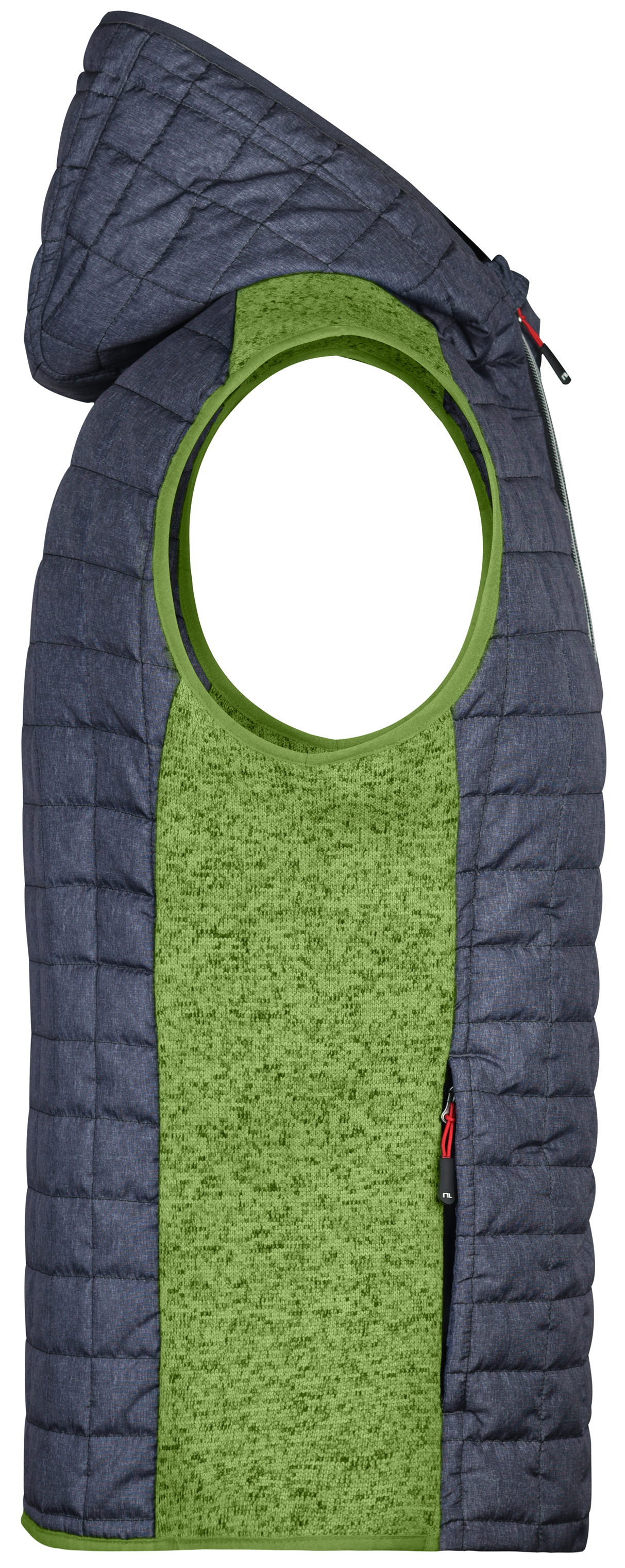 Gilet knitted hybrid Uomo