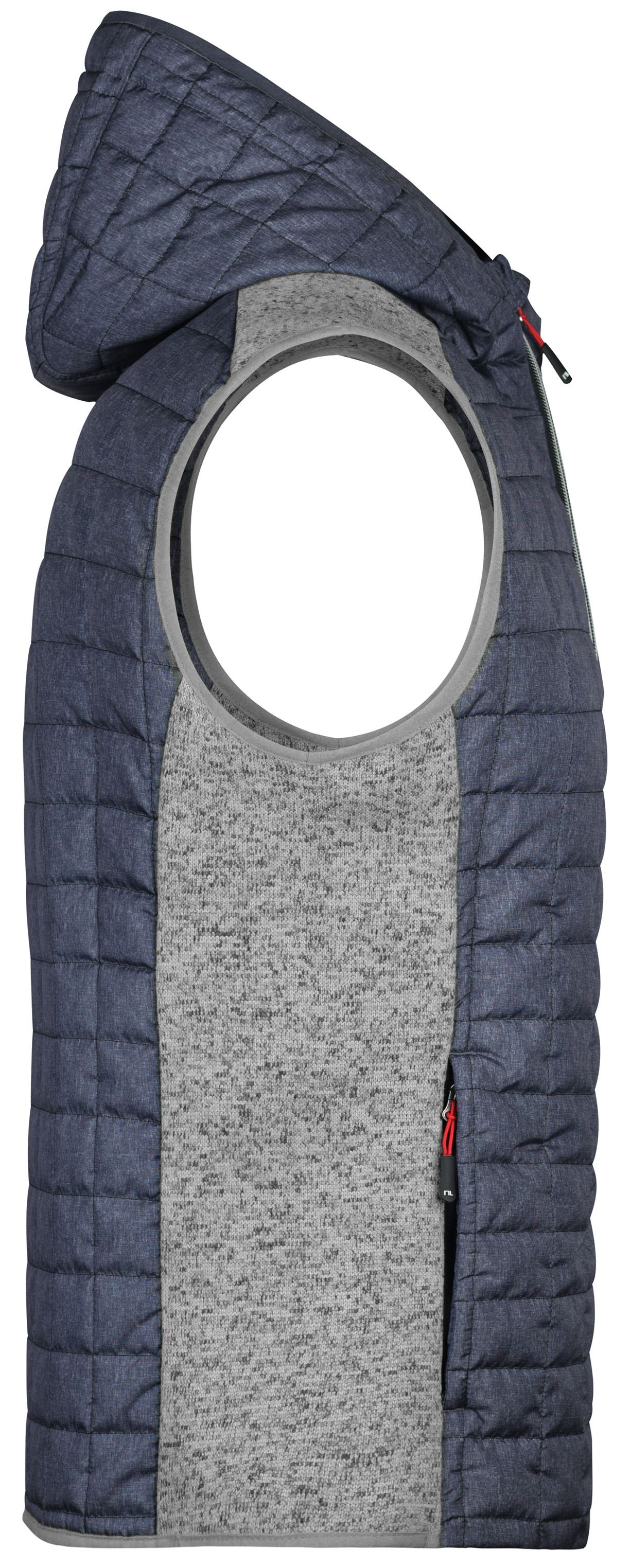 Gilet knitted hybrid Uomo