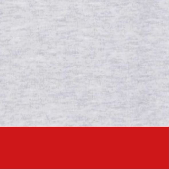 Light Gray Melange/Rot