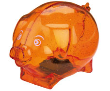 Sparschwein "Disco"  transparent