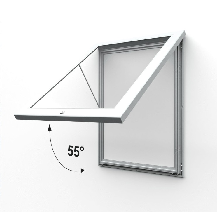 Outdoor lockable showcase alpha