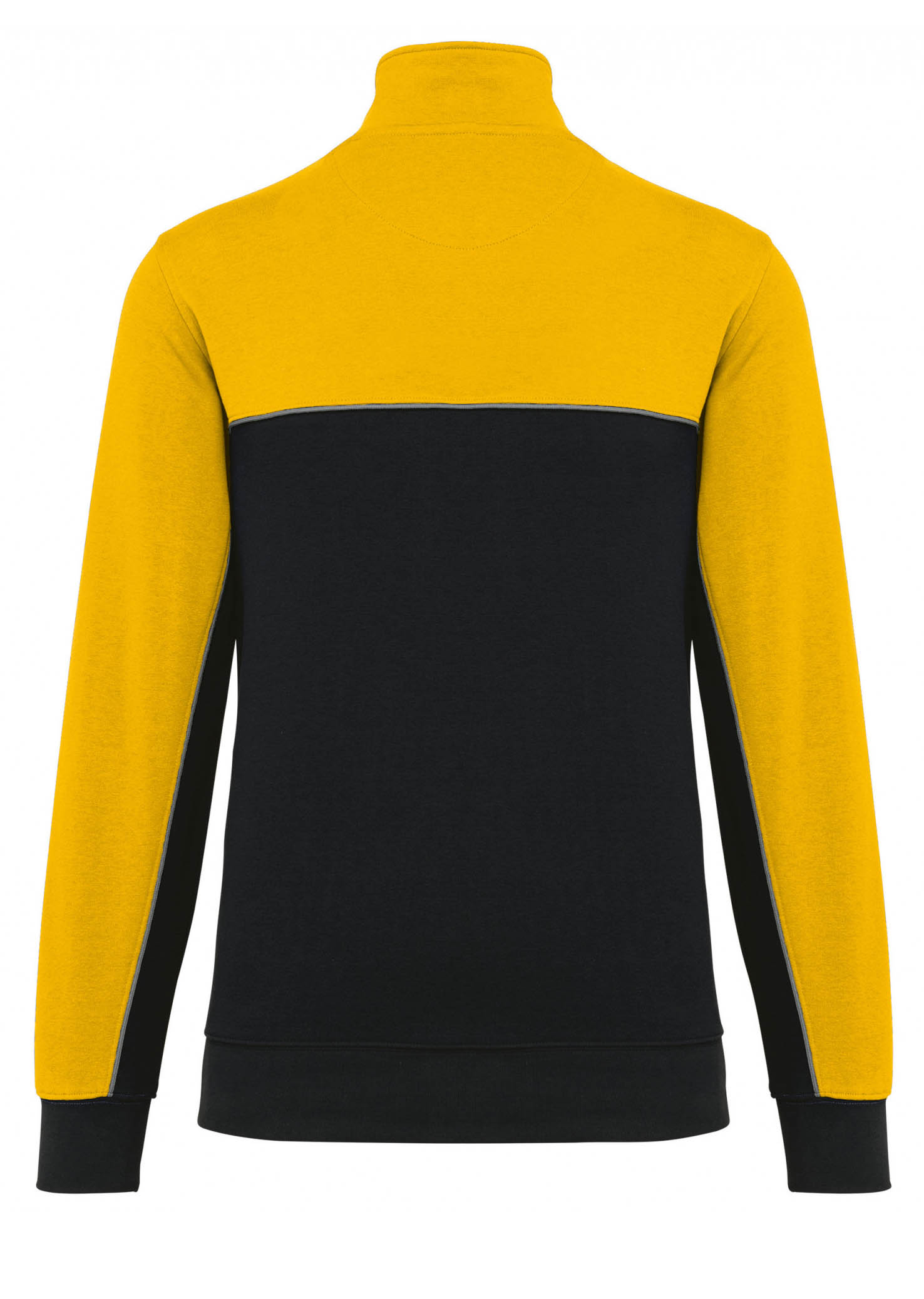 Felpa unisex ecosostenibile con collo con zip