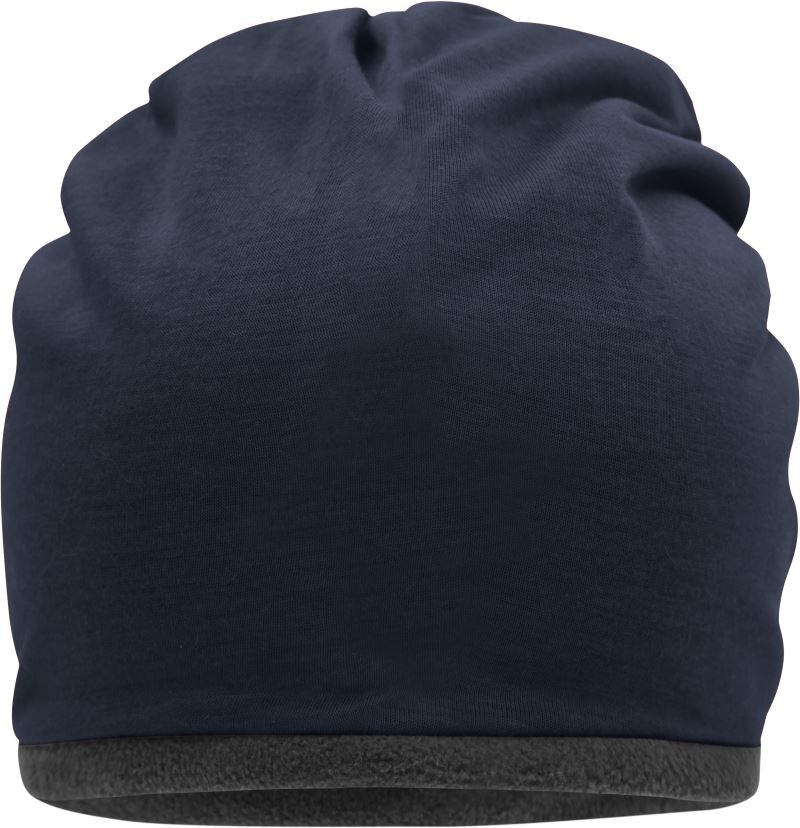 Mütze mit Fleece-Kontrastabschluss